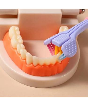 Blue 3-Sided Triple Angle Toothhugger Training Toothbrush | Ultra Soft Bristles for Children, Toddlers, Kids, and Autistic Oral Care (1 Year and Up) - Buy Online on GoSupps.com