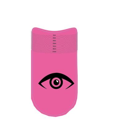 Pink Eyelash Ruler Eyelash Stencils Ruler for Measure Eyelashes LengthEyebrow Lash Measuring Tool Beauty Tools Professional Eyelash Stencils Ruler Durable Symmetry Curling Degree Ruler