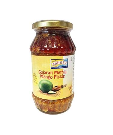 Ashoka - Mango Mixed With Cracked Fenugreek Pickle - (gujarati methia mango pickle - medium) - 500g