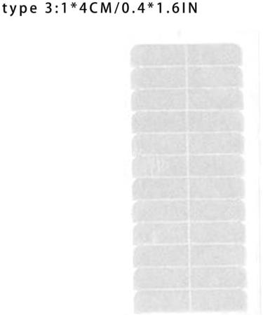 dijiusidy 12 Pieces Tabs Tape in Hair Extensions Pre-cut Home Supplies DIY Crafts Beauty Tools Double-sided Sticker Styling tab white1*4cm*12P - Buy Online on GoSupps.com