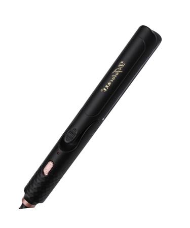 FOYTOKI 1pc Curling Iron for Salon Hair Straightener Brush Hair Straightener and Curler Curling Wand Black US Plug Black