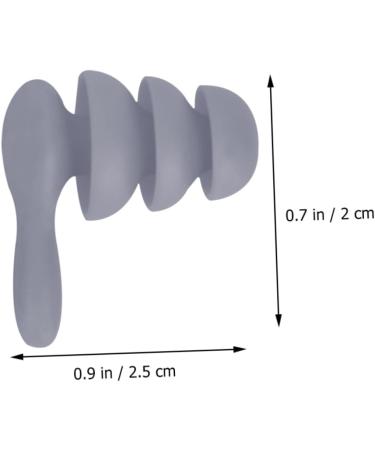 Buy Hemoton Soft Silicone Ear Plugs - Noise Cancelling & Waterproof for Sleeping & Travel - 4 Pairs Light Grey - Buy Online on GoSupps.com
