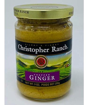 Christopher Ranch - CHOPPED GINGER - 9 oz GLASS JAR