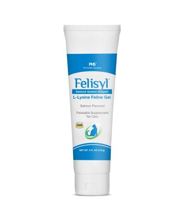 Felisyl Immune System Support Gel for Cats - L-Lysine Supplement for Respiratory Health - Made in The USA - 5 oz