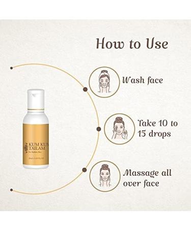 Ayurveda s Natural & Pure Kumkumadi Oil Formulation For Face & Skin Controls Acne Rosacea Pimples & Radiant Skin Glow | Pure Saffron Enriched Natural Herbal Ingredient Made (25 ML) - Buy Online on GoSupps.com