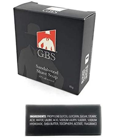 G.B.S Mens All-Natural Shaving Soap Set - Sandalwood & Bay Rum, Stainless Steel Bowl, 3 oz each - Create the Perfect Wet Shaving Routine - Buy Online on GoSupps.com