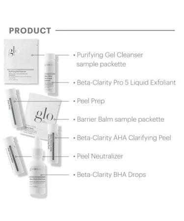 Glo Skin Beauty Beta-Clarity AHA Clarifying Peel | Level 2 At-Home Exfoliation & Brightening Kit | International Shipping Available - Buy Online on GoSupps.com