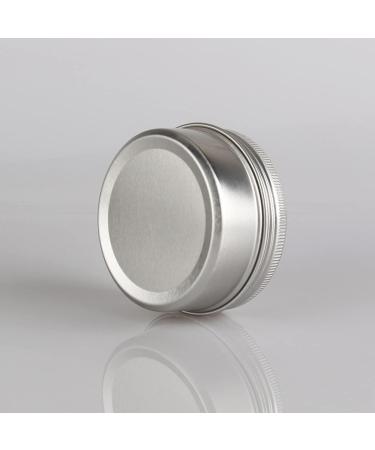 Zeoabsy 10-Piece Silver Aluminum Tins - 80ml Round Screw Cap Cans for Cosmetics Candles & Ointments | Includes 5 Spatulas & Label - Buy Online on GoSupps.com