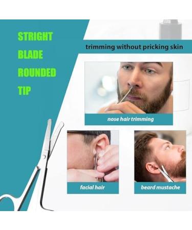Small Facial Hair Grooming Scissors Kit for Men & Women - Eyebrow Nose Mustache Beard Eyelashes & Ear Trimming - Buy Online on GoSupps.com