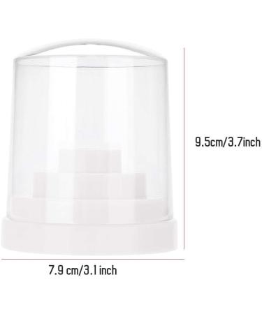 Plastic Nail Drill Stand | 48 Holes Transparent Holder for Nail Art | Organizer Box | International Shipping - Buy Online on GoSupps.com