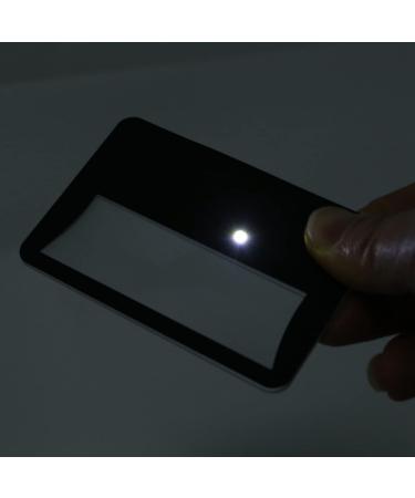 Ghulumn Credit Card Size 3X Magnifier Bundle Includes 2 Magnifiers Each Magnifier for Reading Has 3X Lens Use As 3X Magnifying Glass with Light or As Reading Magnifier for Menus - Buy Online on GoSupps.com