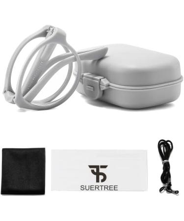 Suertree Foldable Reading Glasses - Blue Light Filter Portable 2.5x Optics for Men & Women - Includes Case - Buy Online on GoSupps.com