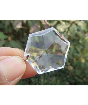 13g Clear Quartz Crystal Flower of Life Pendant Natural Reiki JZIGTDEM - Buy Online on GoSupps.com