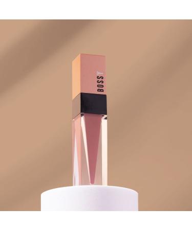 Bossy Cosmetics Vegan Hydrating Liquid Lipstick - Long Lasting Matte Lip Stick for Full & Healthy Lips - Light Peach/Coral Color - Paraben, Mineral Oil, and Cruelty Free - Buy Online on GoSupps.com
