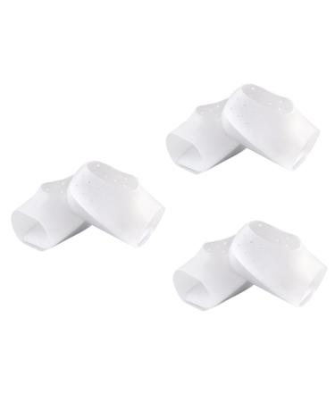 NOLITOY 3 Pairs Plantar Inserts Heel Protectors Silicone Gel Height Lifting Insoles Height Increase Insoles Bling Heels Garden Chickens Ornaments Socks White Heel Pad Pearlescent