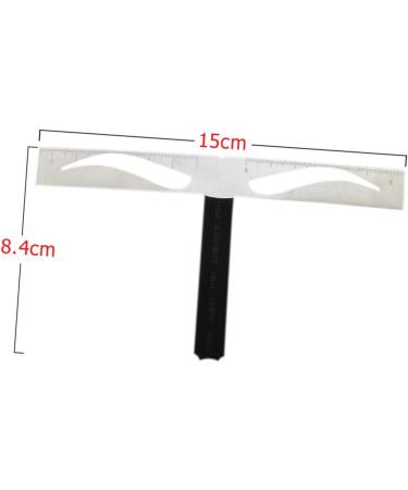 Didiseaon 1pc Eyebrow Template Eyebrow Shaping Stencil Eyebrow Ruler Stainless Steel Triangular Ruler Size 1 As Shown - Buy Online on GoSupps.com