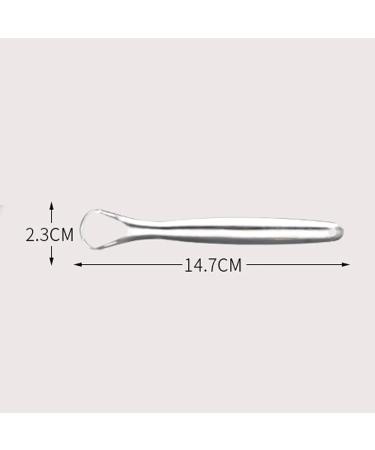 Stainless Steel Tongue Cleaner & Scraper - Dentist Recommended Prevents Bad Breath 14.7x2.3cm - Buy Online on GoSupps.com