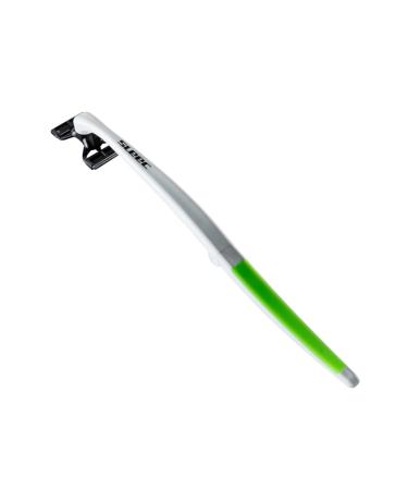 Shop Sleec Razor Body Sportrazor Twin - High-Quality German Razor for Face Legs & Back | Adjustable 25-40 cm Handle | 4x5 Blades - White/Green - Buy Online on GoSupps.com