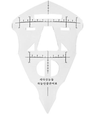 Plastic Eyebrow Ruler Nose Positioning Eyebrow Grooming Ruler Eyebrow Stencil Makeup Microblading Measuring Shaper Tool Eyebrow Shaping Gauge - Buy Online on GoSupps.com