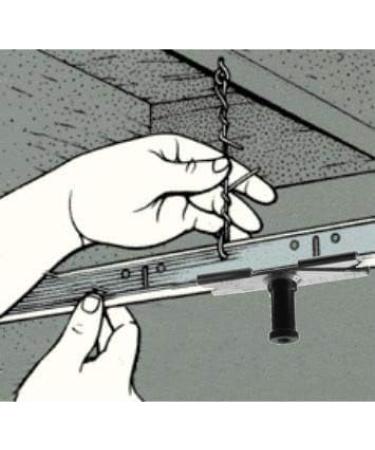 ALZO Suspended Drop Ceiling Light Mount Kit - Ideal for 2 Lights - Buy Online on GoSupps.com