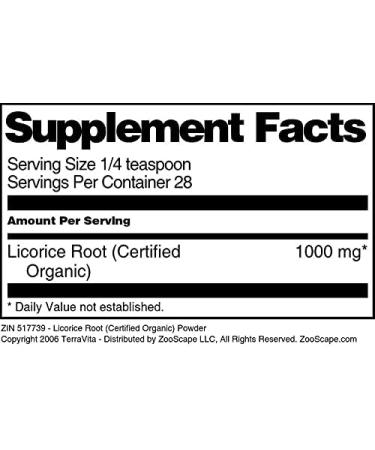 Licorice Root (Certified Organic) Powder (1 oz ZIN: 517739) - Buy Online on GoSupps.com