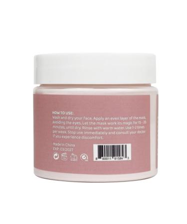 Buy Pink Clay Mask with Kaolin - Pore Refining Evening Skin Tone & Blackhead Reduction - 4.23oz - Buy Online on GoSupps.com