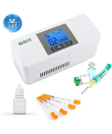 Mini Fridge Portable Insulin Cooler Drug Cooler Mini Refrigerator Smart Temperature Control 2-8 C for Travel/Eye Drops/Interferon/Drug Storage Internal Dimensions:170X45X24mm - Buy Online on GoSupps.com