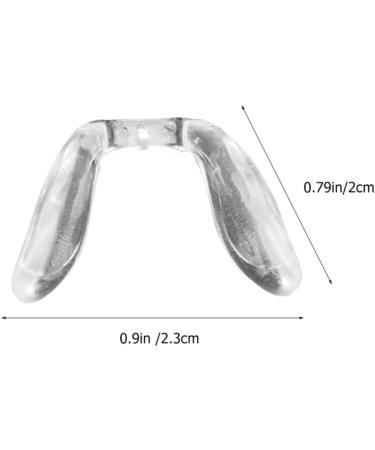 Fomiyes U-Shaped Glasses Pads - 4 Pieces Silicone Anti-Slip Nose Pads for Secure Fit - Transparent Glasses Accessories - Buy Online on GoSupps.com
