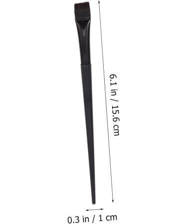 DRESSOOS 6pcs Eyeliner Makeup Brush Eye Shadow Eyeliner Wands Eye Brush Rayon Wooden Handle Black - Buy Online on GoSupps.com