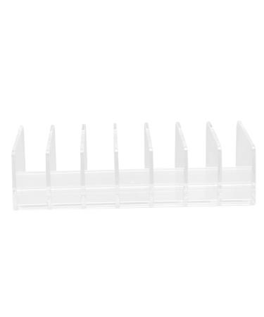 Mikinona Storage Rack Acrylic Drawer Organizer Clear Eye Shadow Holder Pressed Powder Organizer Grid Desk