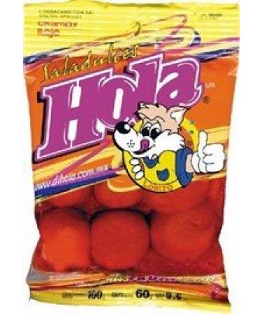 Chamoy Rojo Saladulces Hola Lobito Salted Apricots (Pack Of 3)