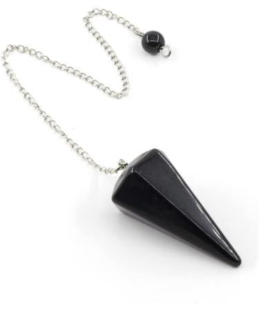 Seven Chakra Beads & Pendulum - Natural Obsidian Gemstones for Meditation Yoga & Divination - Buy Online on GoSupps.com