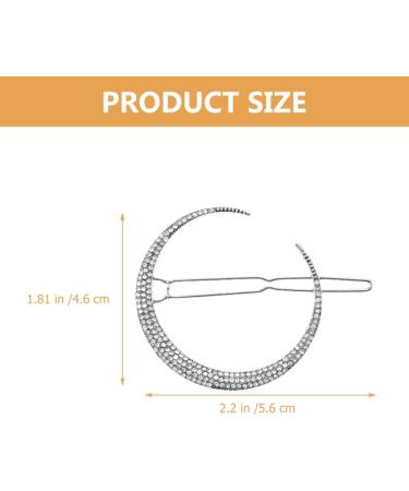 FRCOLOR 2 Sets Snowflake Star Hair Clip Star Hair Accessories Silver Star Hair Clips Silver Barrettes Star Moon Hair Clip Hair Jewelry Golden Hair Clips Hair Pin Hairpin Diamond Alloy - Buy Online on GoSupps.com