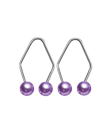 miduoidn Smiling Refinement Cheeks Dimples Maker Beads for Women and Girls Strong and Effective Metal Natural Dimples Maker Purple