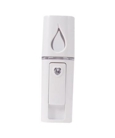 HAPINARY 1pc Mini Face Spray Instruments Rechargeable Facial Sprayer Mini Face Humidifier Hunidifier White