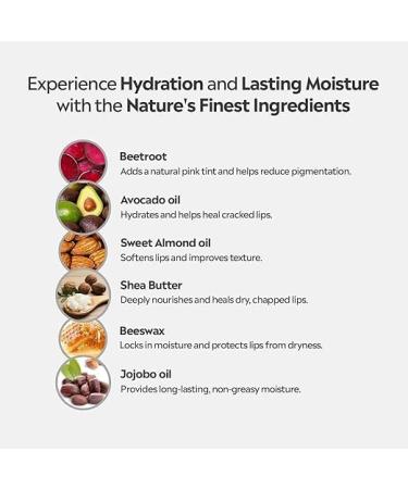 NP BeetroDeygaot Lip Balm Stick | Tinted Lip Care | For Dry & Chapped Lips Beetroot (Pack of: 1 5.5 g) - Buy Online on GoSupps.com