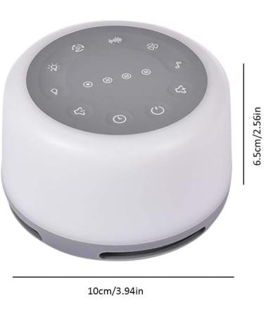White Noise Machine Portable Rechargeable Sleep Sound Machine 10 Natural Sounds Therapy Continuous or Timer for Baby Kids Adults - Buy Online on GoSupps.com