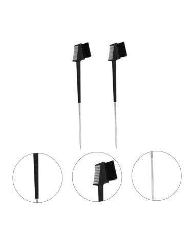 Buy Housoutil 6 Pcs Double Head Eyebrow Comb & Brush Set - Black Makeup Tools for Eyelashes & Brows | International Shipping Available - Buy Online on GoSupps.com
