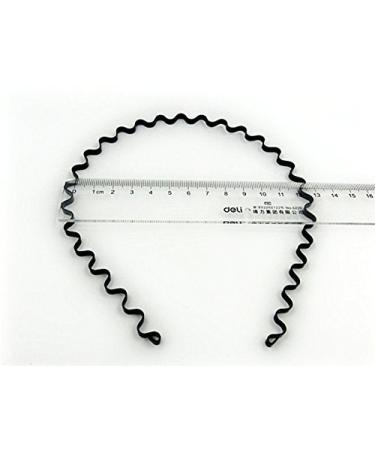 CareforYou Unisex Metall-Haarreif Schwarzer elastischer gemwellter Haarband f r internationalen Versand - Buy Online on GoSupps.com
