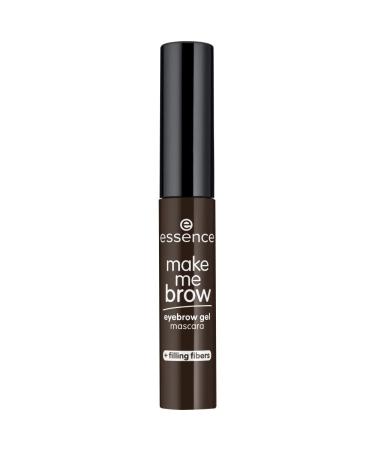 Essence Make Me Brow Eyebrow Gel Mascara eyebrows No. 06 Ebony brows black defined Gelig vegan microplastics particles free nanoparticles free (3.8ml) bianco 3.8 ml (1 Pack)