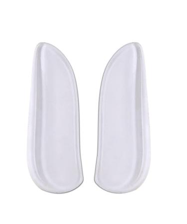 Inserts Heel Cups GEL Foot Care Shock Absorption Cushion Liner Adult Comfort Sports for Spurs and Heel Blister Prevention(Medium) Clear