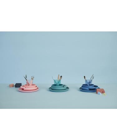 Mepal 6-Part Children's Dishes Set - BPA-Free Dishwasher Safe - Deep Turquoise MIO Collection - Buy Online on GoSupps.com