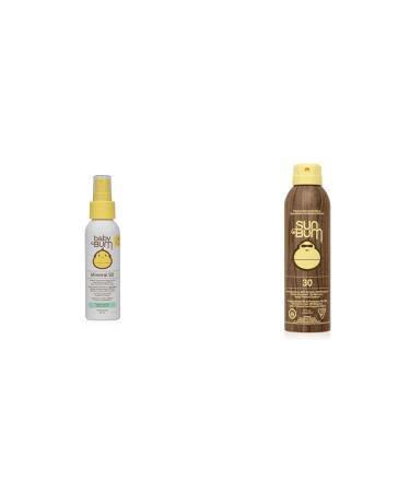 Sun Bum Baby Bum Spf 50 Sunscreen Spray | Mineral Uva/uvb Face and Body Protection & Original SPF 30 Sunscreen Spray Vegan and Reef Friendly (Octinoxate & Oxybenzone Free)
