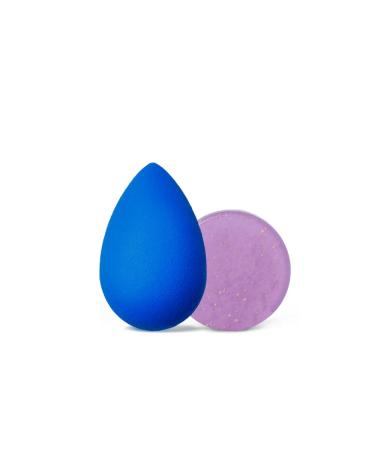 Beautyblender Blending Queen Set - Sapphire Sponge & Speckled Violet Cleanser | Best for Flawless Makeup | International Shipping Available - Buy Online on GoSupps.com