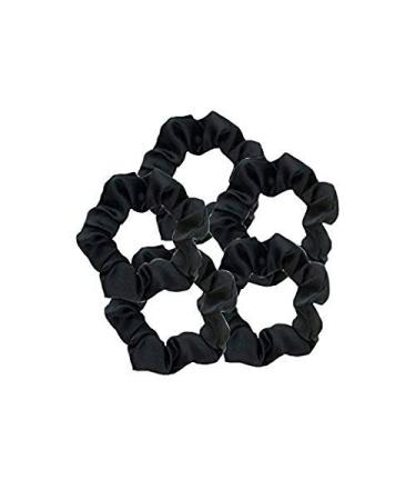 Kitsch Satin Scrunchies - Frizz Prevention and Style Preservation - 5 Pack in Black - Buy Online on GoSupps.com
