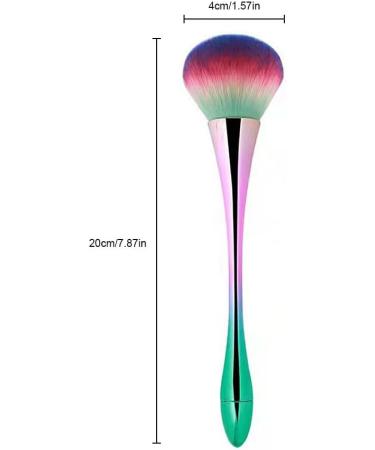 Dajidafu Makeup Brush Powder Blending Face Brushes Long Handle Artificial Fiber Plating Reusable Make Up Tool Replacement Colorful - Buy Online on GoSupps.com