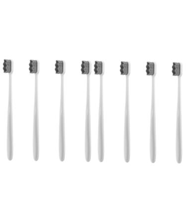 Gleavi 8 pcs soft toothbrush reusable toothbrush Delicious peppermintmon babbons travel toothbrush slico sensitive toothbrushes camping toothbrush soft children's toothbrush