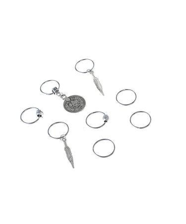 minkissy Goody Hair Clips for Women Women's Hair Accessories Girl Hair Clips Women s Rings Hair Claw Clips for Women Girls Rings Hair Accessory for Girls Dreadlock Jewelry Africa Braid Miss