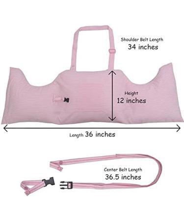 Post Surgery Recovery Pillow - Pink Stripes with Cotton Cover | Inspired Comforts - Buy Online on GoSupps.com