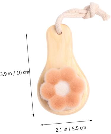 Beaupretty 1pc Face Wash Brush Face Exfoliator Brush Manual Face Scrub Brush Facial Brush Face Cleansing Brush Facial Body Cleansing Brush Scrubber Face Brush Handheld Wooden - Buy Online on GoSupps.com